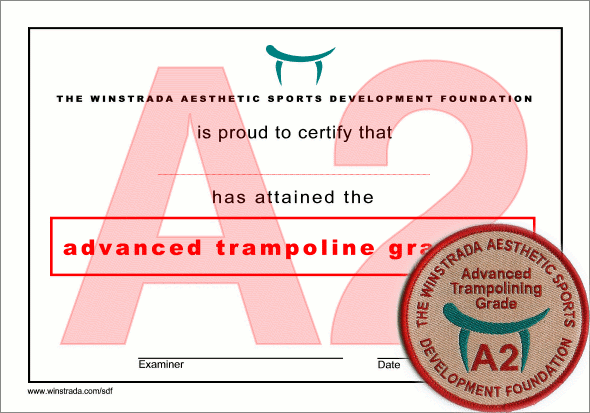 Trampolining Award - Grade A2
